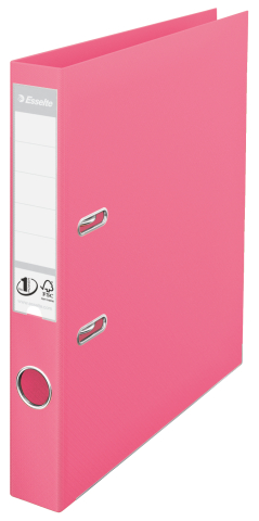 Organizare, arhivare, prezentare - Biblioraft plastifiat int-ext 5cm roz nr1 power esselte