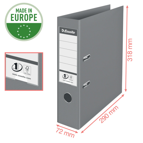 Biblioraft plastifiat int-ext 7.5 cm albastru colour'breeze nr.1 power esselte [3]