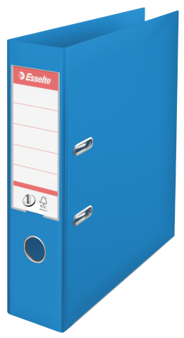 Organizare, arhivare, prezentare - Biblioraft plastifiat int-ext 7.5cm albastru vivida nr1 esselte