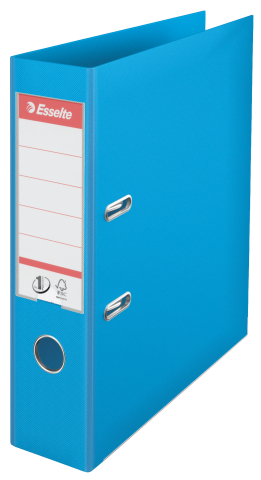Organizare, arhivare, prezentare - Biblioraft plastifiat int-ext 7.5cm cyan nr1 power esselte