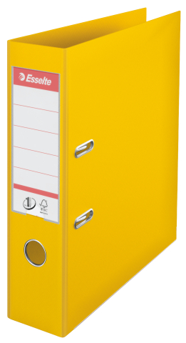 Organizare, arhivare, prezentare - Biblioraft plastifiat int-ext 7.5cm galben nr1 power esselte