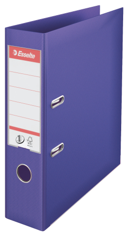 Organizare, arhivare, prezentare - Biblioraft plastifiat int-ext 7.5cm mov nr1 power esselte