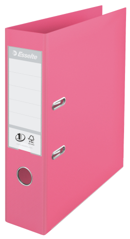 Organizare, arhivare, prezentare - Biblioraft plastifiat int-ext 7.5cm roz nr1 power esselte
