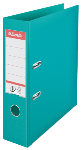 Organizare, arhivare, prezentare - Biblioraft plastifiat int-ext 7.5cm turcoaz nr1 power esselte