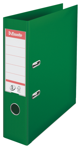Organizare, arhivare, prezentare - Biblioraft plastifiat int-ext 7.5cm verde nr1 power esselte