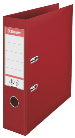 Organizare, arhivare, prezentare - Biblioraft plastifiat int-ext 7.5cm visiniu nr1 power esselte