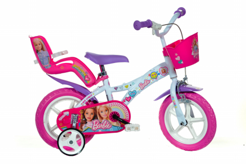 Jucării și Jocuri pentru copii - Bicicleta copii 12" - Barbie la plimbare