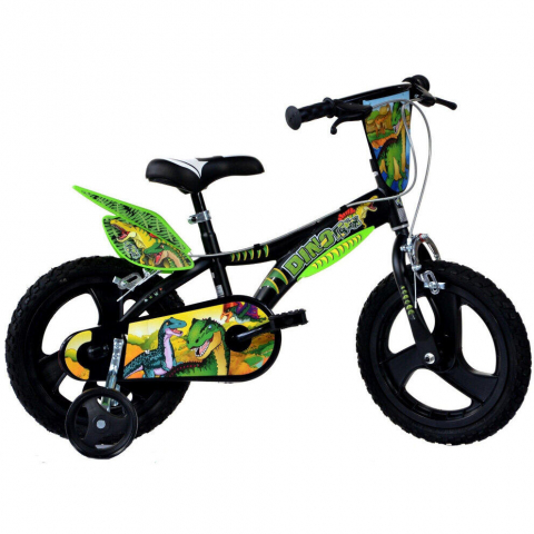 Jucării și Jocuri pentru copii - Bicicleta copii 14'' Dinozaur T-Rex