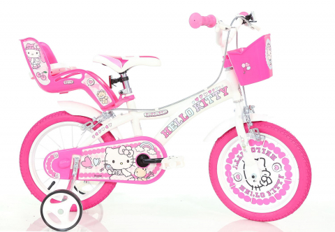 Jucării și Jocuri pentru copii - Bicicleta copii 16" - Hello Kitty la plimbare