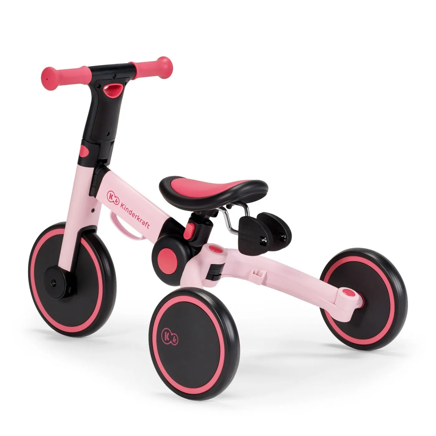 Bicicleta de echilibru / tricicleta kinderkraft 4trike, candy pink, copii varsta 2 ani pana la 5 ani [4]