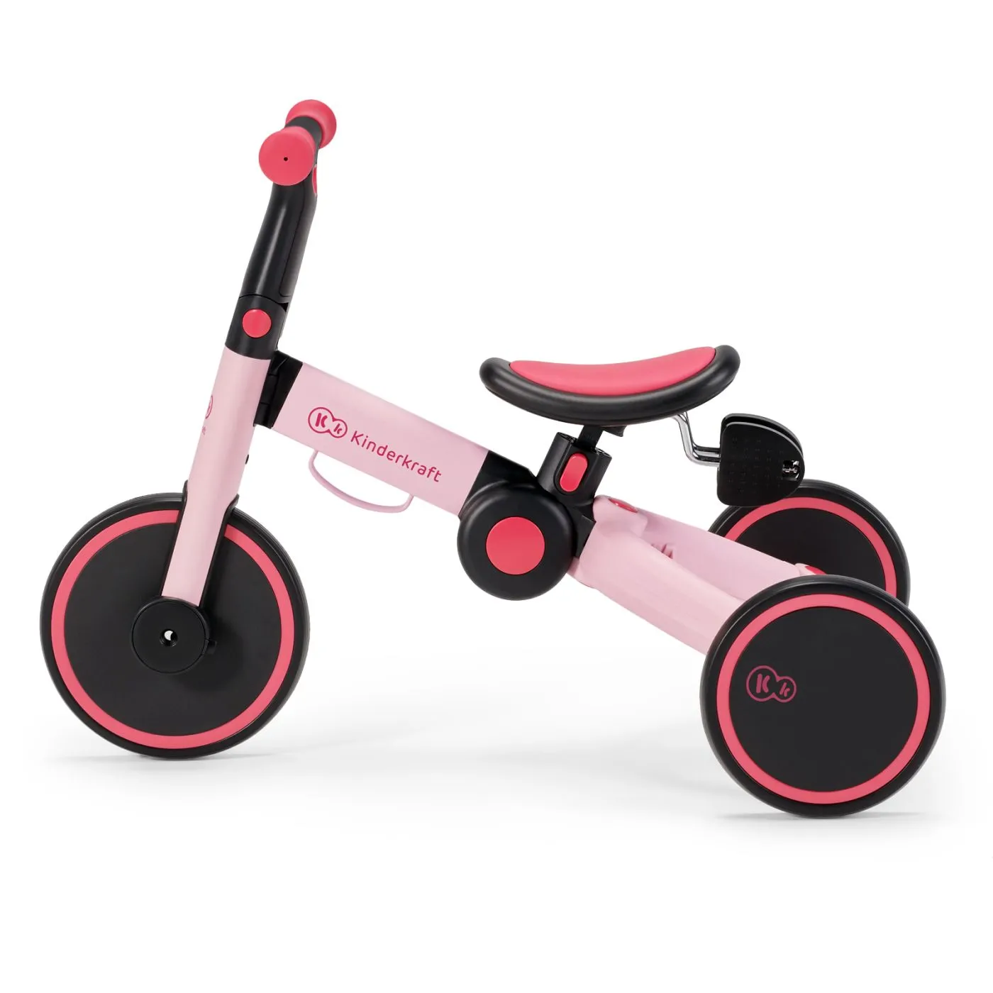 Bicicleta de echilibru / tricicleta kinderkraft 4trike, candy pink, copii varsta 2 ani pana la 5 ani [3]