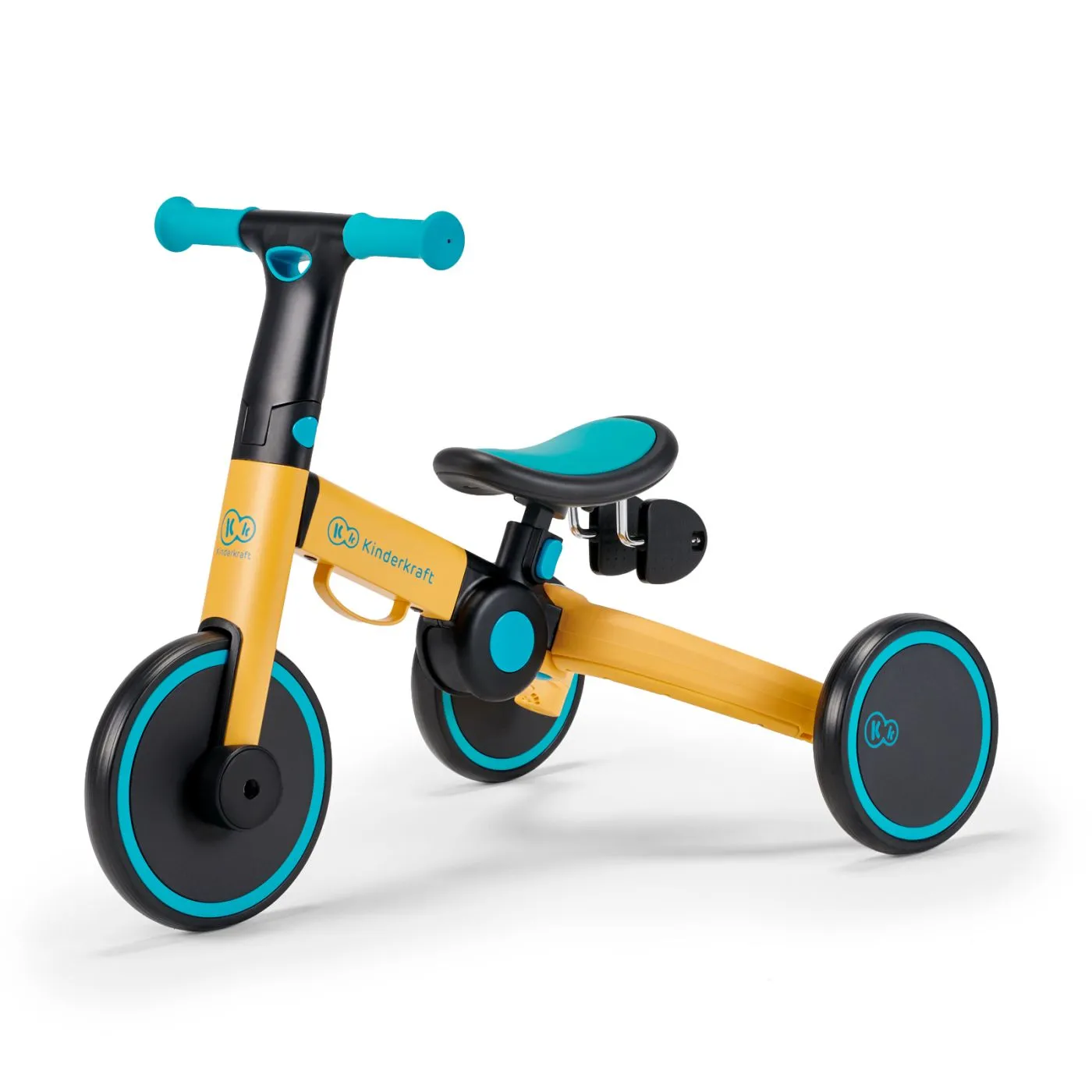 Jucării și Jocuri pentru copii - Bicicleta de echilibru / tricicleta kinderkraft 4trike, primrose yellow, copii 2 ani pana la 5 ani