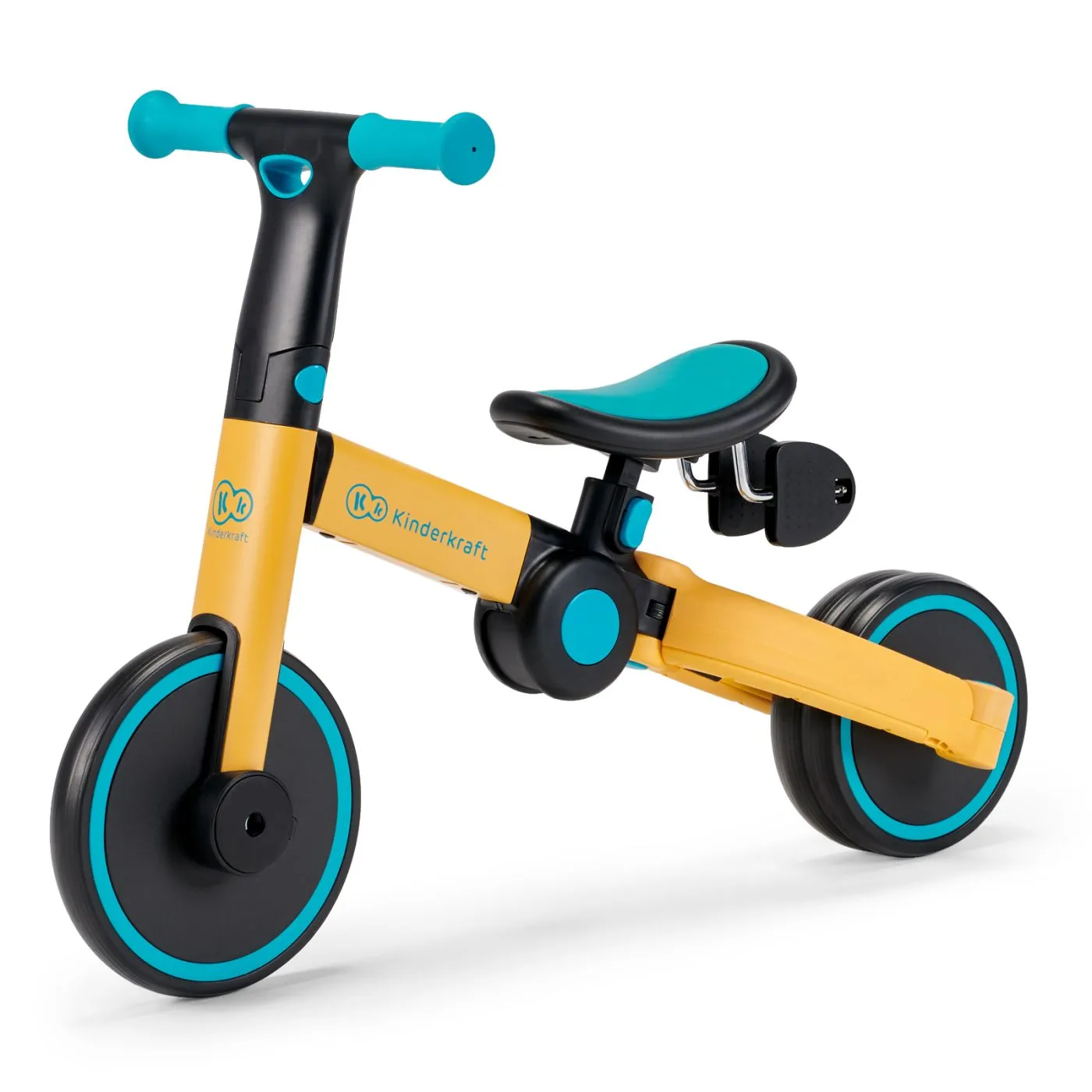 Bicicleta de echilibru / tricicleta kinderkraft 4trike, primrose yellow, copii 2 ani pana la 5 ani [5]