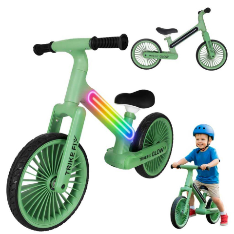Jucării și Jocuri pentru copii - Bicicleta echilibru copii LED RGB 12 inch fara pedale | 2+ ani | Trike Fix Glow