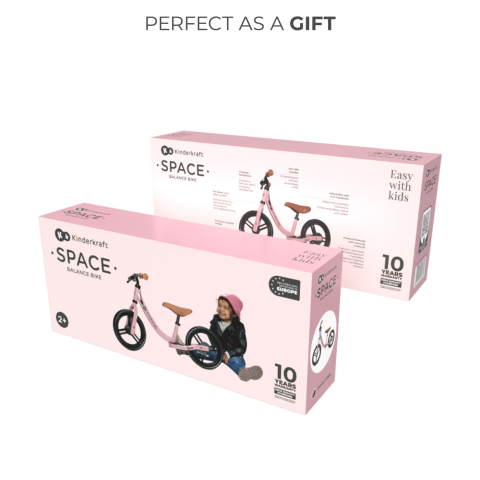 Carucioare, articole transport - Bicicleta fara pedale kinderkraft space dark pink copii varsta 2 ani - 5 ani