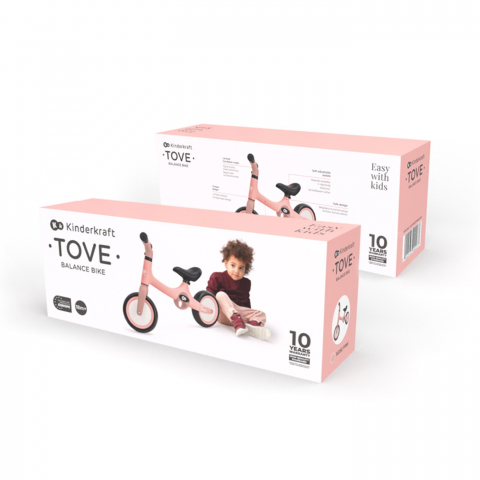 Bicicleta fara pedale kinderkraft tove, roz, varsta de la 2 ani la 6 ani [4]