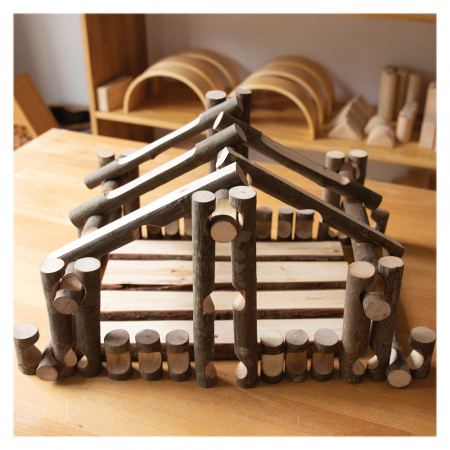 Big Branch Blocks, crengi mari de construit, Guidecraft, 3-10 ani [5]