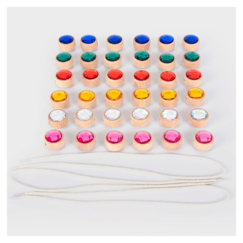 Jucării și Jocuri pentru copii - Bijuterii acrilice de snuruit, 36 bucati, Tickit, copii varsta 3-10 ani