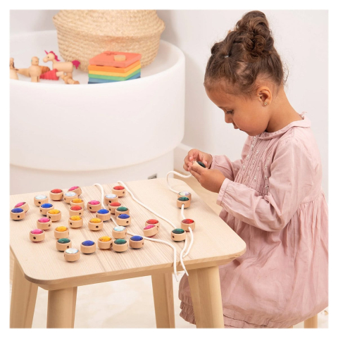 Bijuterii acrilice de snuruit, 36 bucati, Tickit, copii varsta 3-10 ani [2]