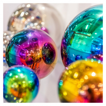 Bile senzoriale colorate reflectorizante 4 buc., TickiT, 0-5 ani [4]