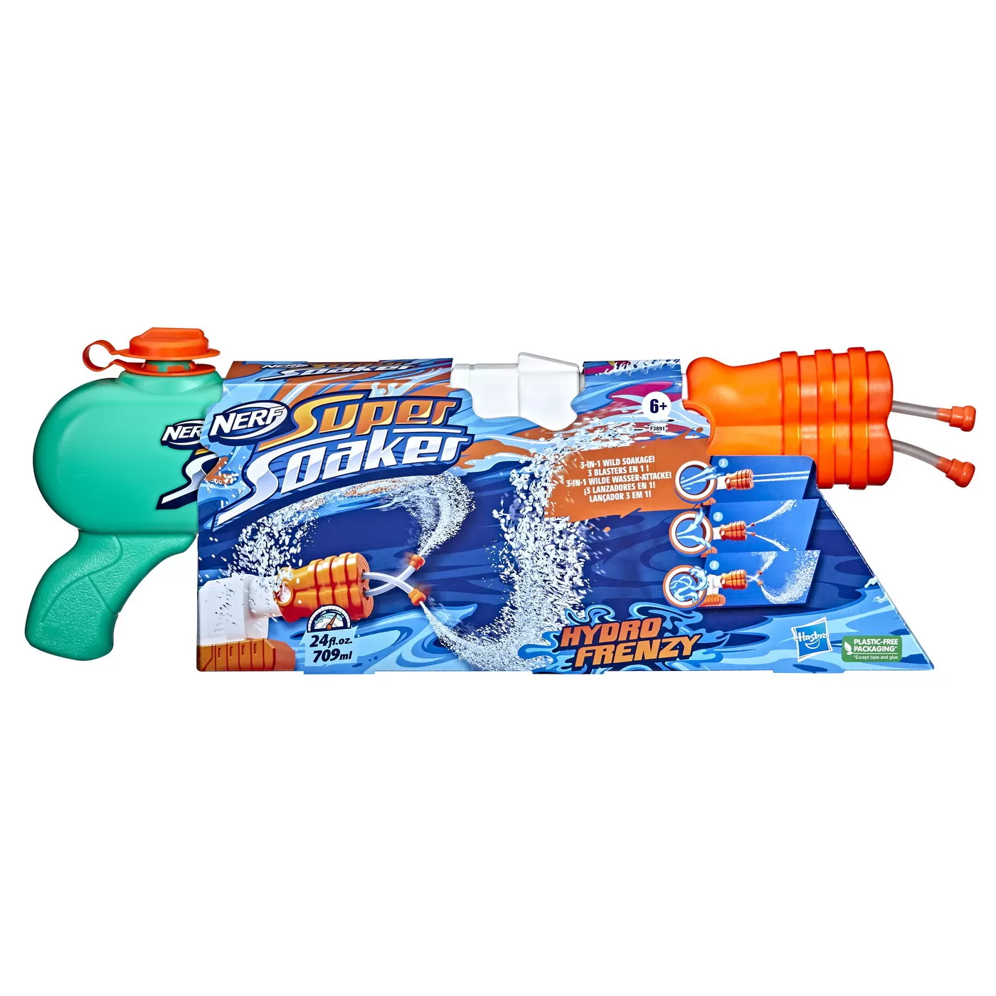 Jucării și Jocuri pentru copii - Blaster cu apa nerf super soaker hydro frenzy, varsta de la 6 ani la +15 ani
