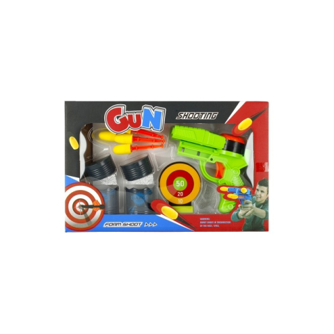 Blaster - pistol, include 4 proiectile, 3 tinte, diverse culori, 6+ ani, MegaCreative, 456257 [6]