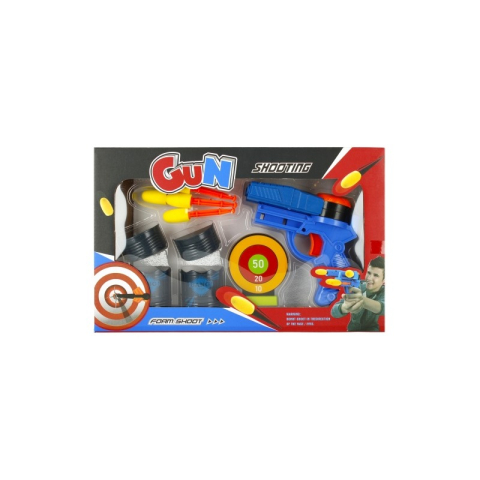Blaster - pistol, include 4 proiectile, 3 tinte, diverse culori, 6+ ani, MegaCreative, 456257 [5]