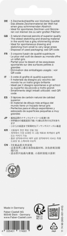 Blister 3 buc creion carbune natural pitt monochrome s,m,h faber [2]