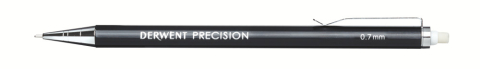 Blister creion mecanic 0.7mm profesional negru +mine + 2 radiere derwent [4]