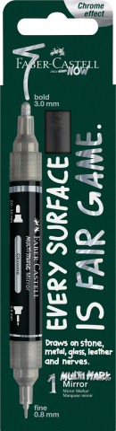 Art & Craft si Artizanat - Blister marker acrilic multimark cul. 551 efect oglinda faber-castell