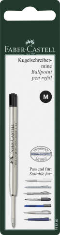 Birotică și Papetărie - Blister rezerva pix metal m neagra faber-castell