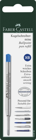 Birotică și Papetărie - Blister rezerva pix metal xb albastra faber-castell