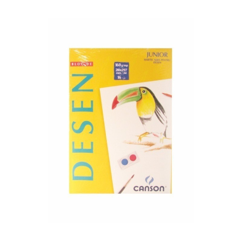 Rechizite Școlare - Bloc de desen A4 Canson, 16 file, 160g/mp