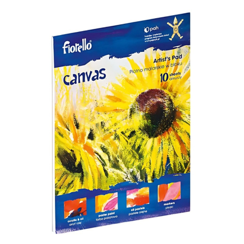 Rechizite Școlare - Bloc de desen Fiorello, 10 file, 300g/mp, 305x406mm, cu panza canvas, GR-F1216 / 150-1444