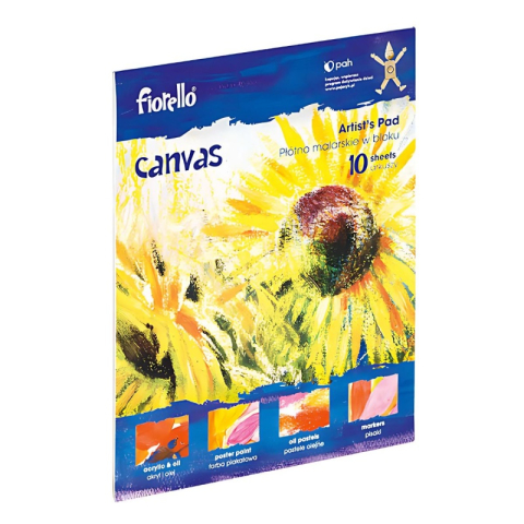 Rechizite Școlare - Bloc de desen Fiorello, 10 file, 300g/mp, 406x508mm, cu panza canvas, GR-F1620 / 150-1445