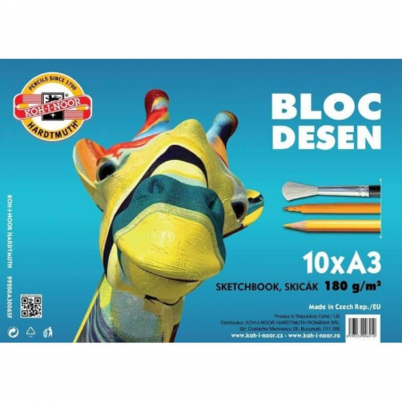 Rechizite Școlare - Bloc desen format A3 pentru activitati creative alaturi de copii, 10 coli.