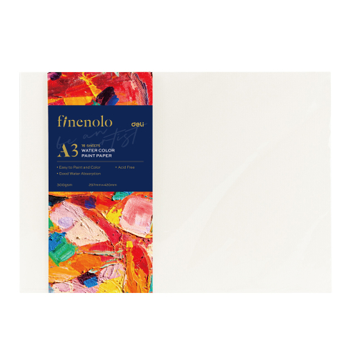 Bloc desen acuarela a3 300g 16 coli deli