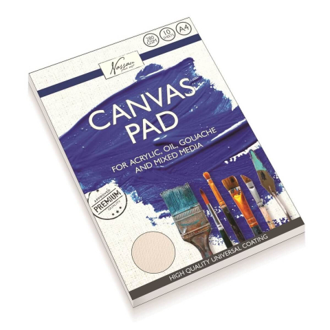 Art & Craft si Artizanat - Bloc desen panza Canvas A4 -280 gr 10 foi  Grafix 