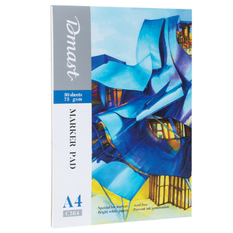 Bloc desen pentru markere a4 50 file 75g dmast by pebeo