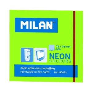 Birotică și Papetărie - Bloc notes adeziv 76x76 neon verde 85433 10 buc
