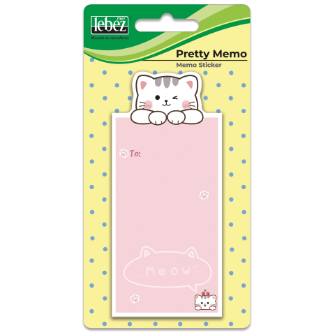 Bloc notes adeziv, Pretty Memo, 6 modele (96 blistere/display), copii varsta 3 ani+,6 ani+,8 ani+ [1]