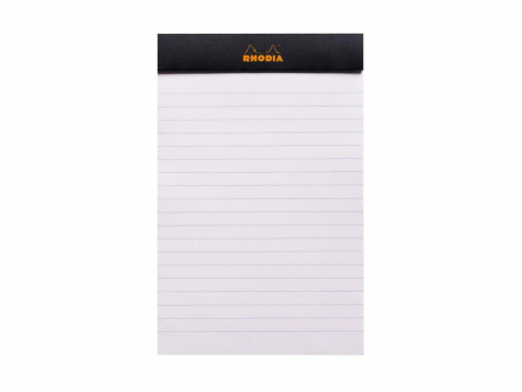Blocnotes 11 x 7 cm, capsat, 80 file, N°14, Rhodia Basic, black [1]