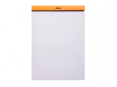 Blocnotes A4, capsat, 80 file, N°18, Rhodia Basic, orange [1]