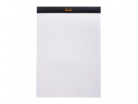Blocnotes A4, capsat, 80 file, N°18, Rhodia black [1]