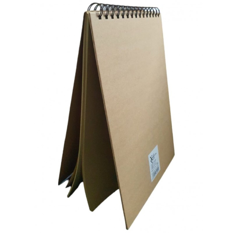 Blocnotes A4 CNX SGB-1027, 46 file, hartie kraft, velin, coperta cartonata, cu spira [2]