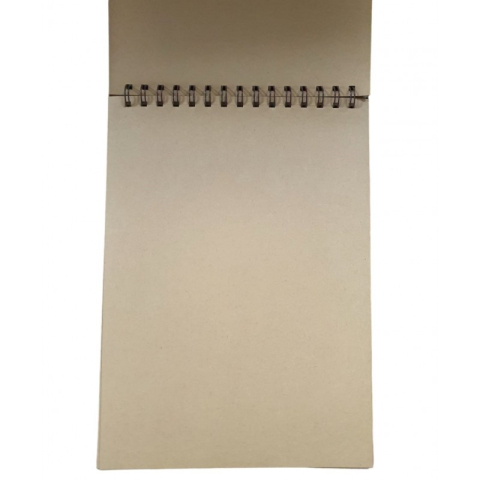 Blocnotes A4 CNX SGB-1027, 46 file, hartie kraft, velin, coperta cartonata, cu spira [0]