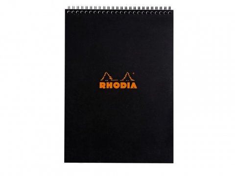 Birotică și Papetărie - Blocnotes A4, spirală 80 file, Rhodia Classic, black