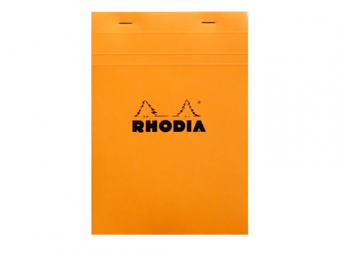 Birotică și Papetărie - Blocnotes A5, capsat, 80 file, N°16, Rhodia Basic, orange