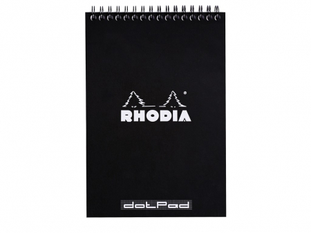 Birotică și Papetărie - Blocnotes A5 Spiral Pad Rhodia Classic Black
