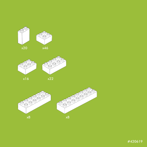 Blocuri de constructie albe Hubelino (120 piese), copii varsta 1 an+,4 ani+,6 ani+,8 ani+ [1]